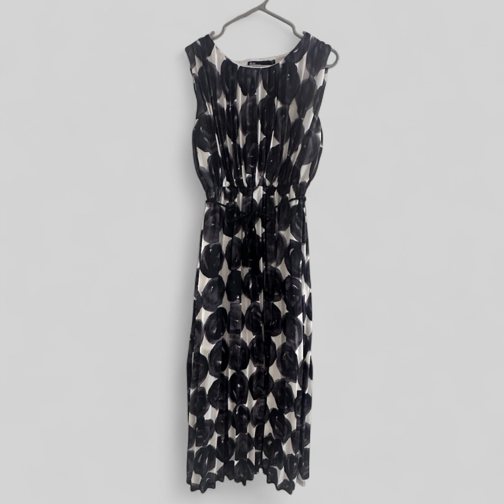Anthropologie Black and White Patterned Dress